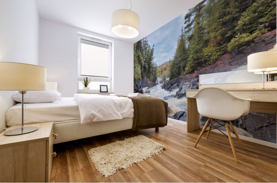 Algonquin Ragged Falls Mural print