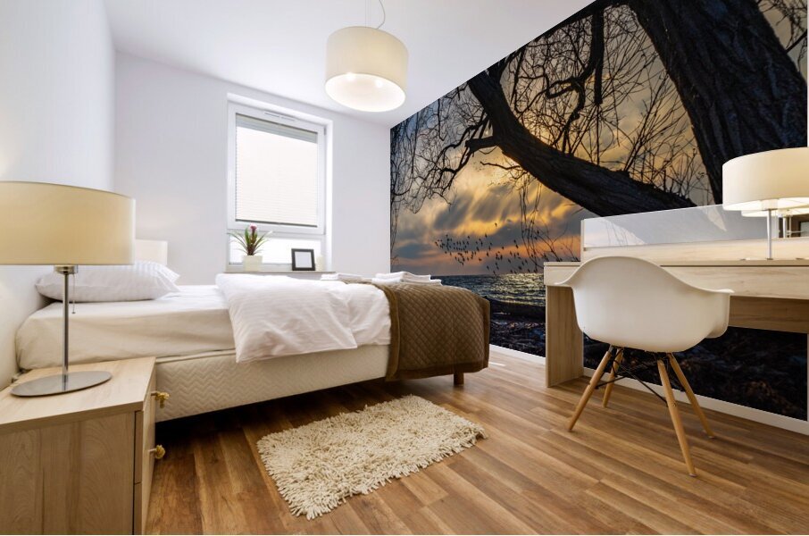 McLaughlin Bay Wildlife Reserve lake birds Mural print