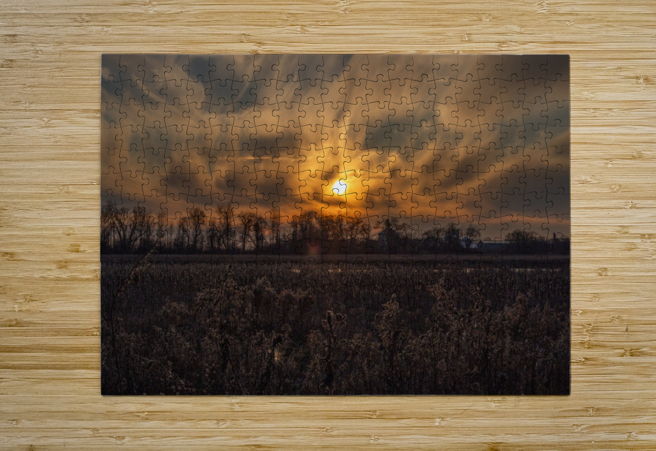 McLaughlin Bay Wildlife Reserve sunset Roy Hicks Photography Puzzle printing
